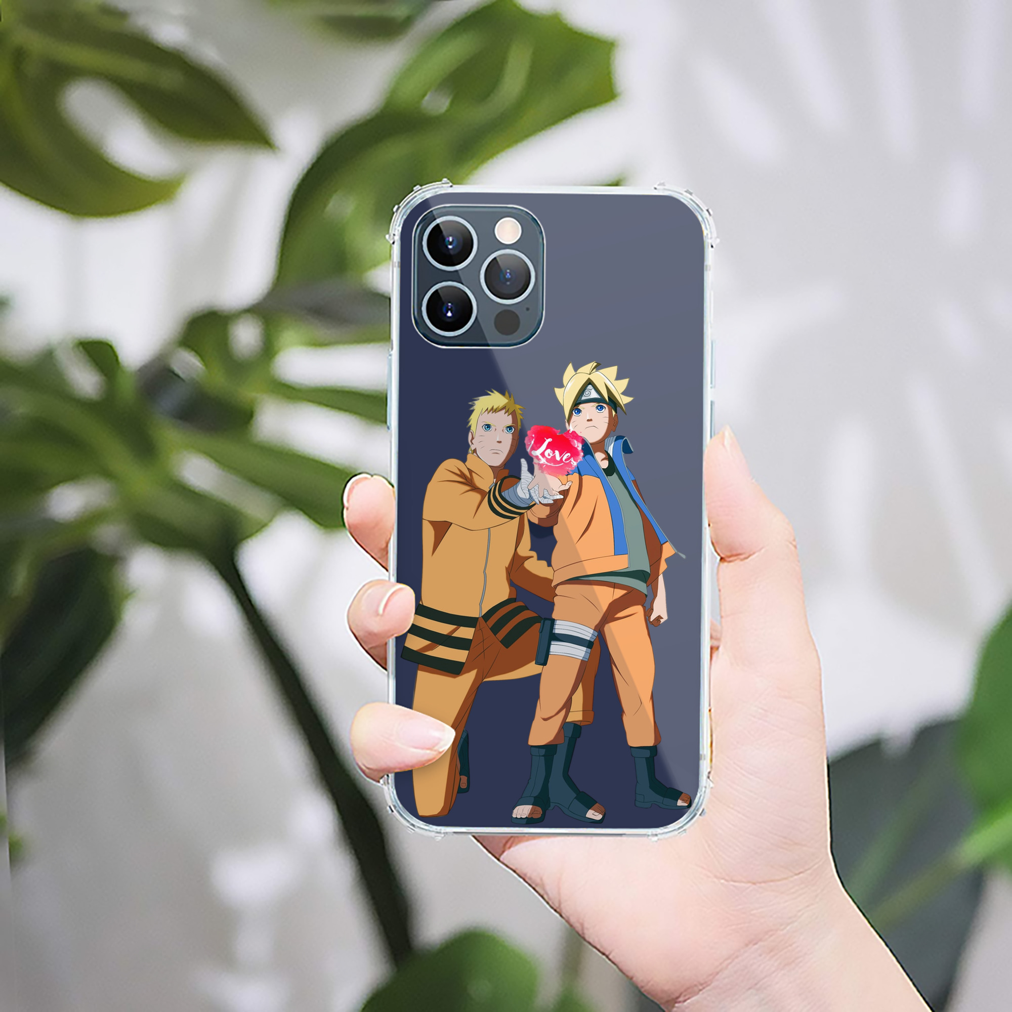 （画像用） NARUTO -ナルト- うずまき ボルト Uzumaki Boruto 【iPhone 12シリーズ対応】透明スマホケース（クリアソフトケース）